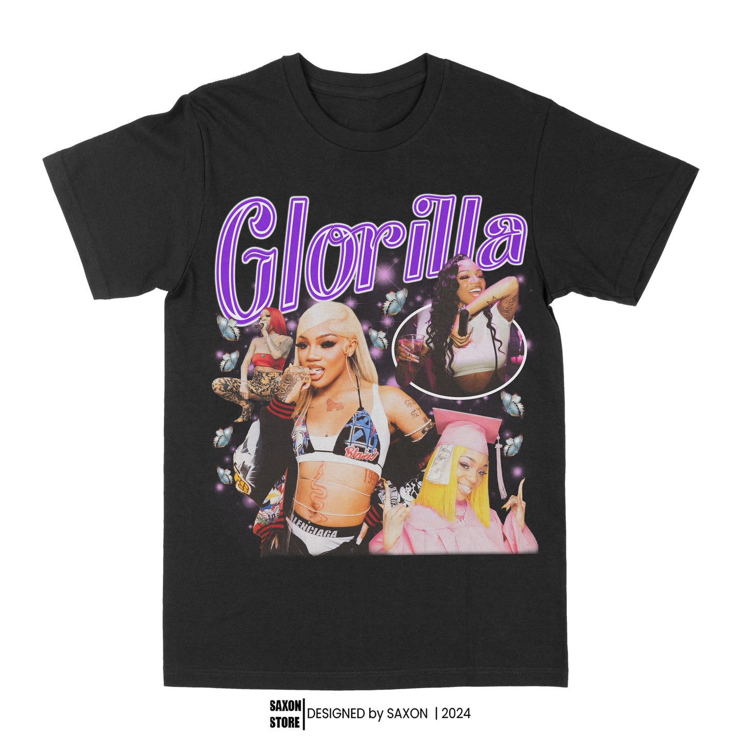 Glorilla Purple Graphic Tee