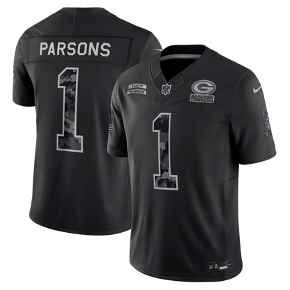 Green Bay Packers 2026 Salute to Service Stitched Limited Jersey - Black