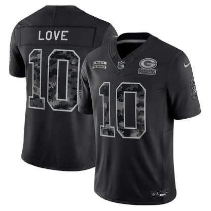 Green Bay Packers 2026 Salute to Service Stitched Limited Jersey - Black