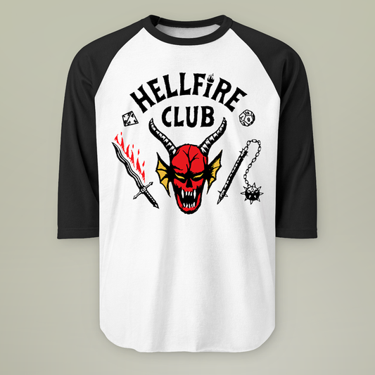 Hellfire Club Sweatshirt Stranger Things Hellfire Club Raglan T-Shirt