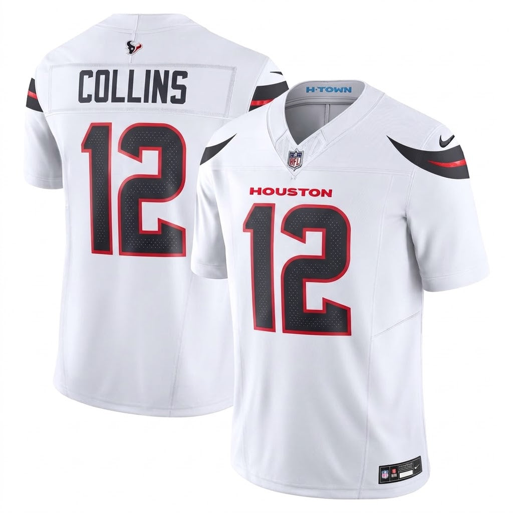 Houston Texans Team Vapor F.U.S.E. Stitched Away Limited Jersey 2026 - White