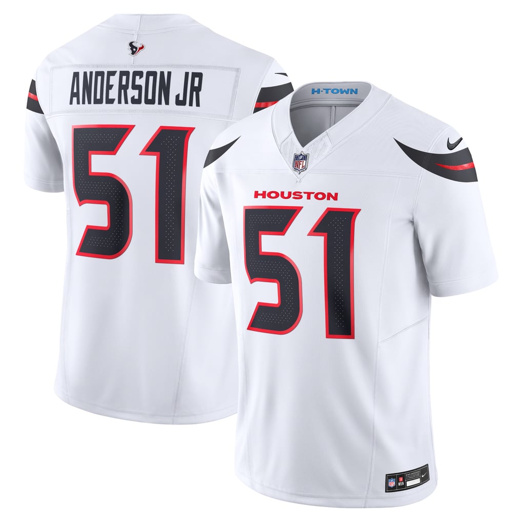 Houston Texans Team Vapor F.U.S.E. Stitched Away Limited Jersey 2026 - White