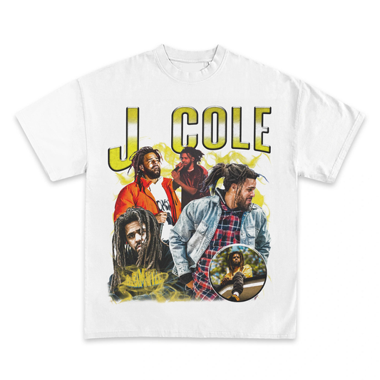 J.Cole Yellow Graphic Tee