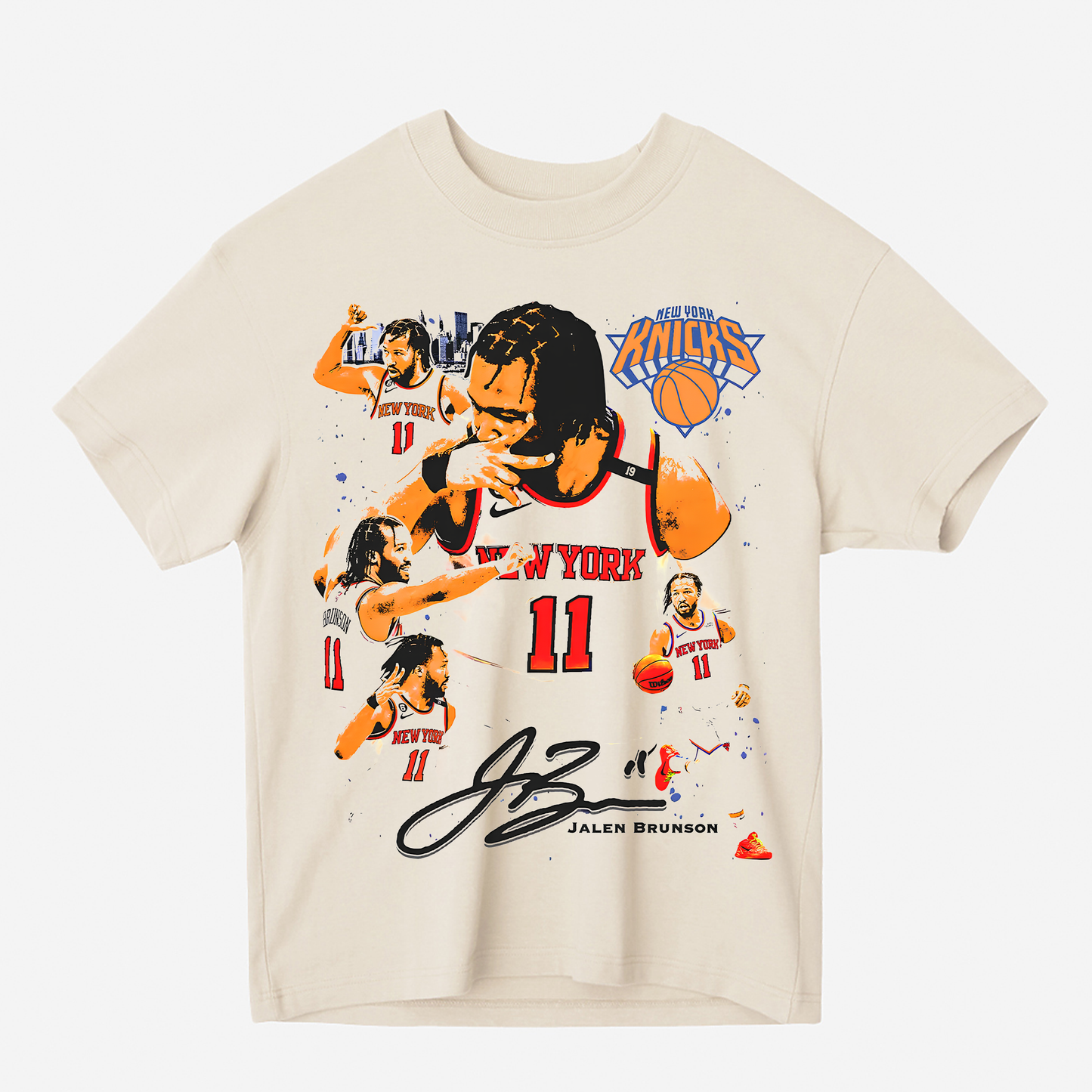 JALEN BRUNSON V2 Heavyweight Graphic Tee Shirt