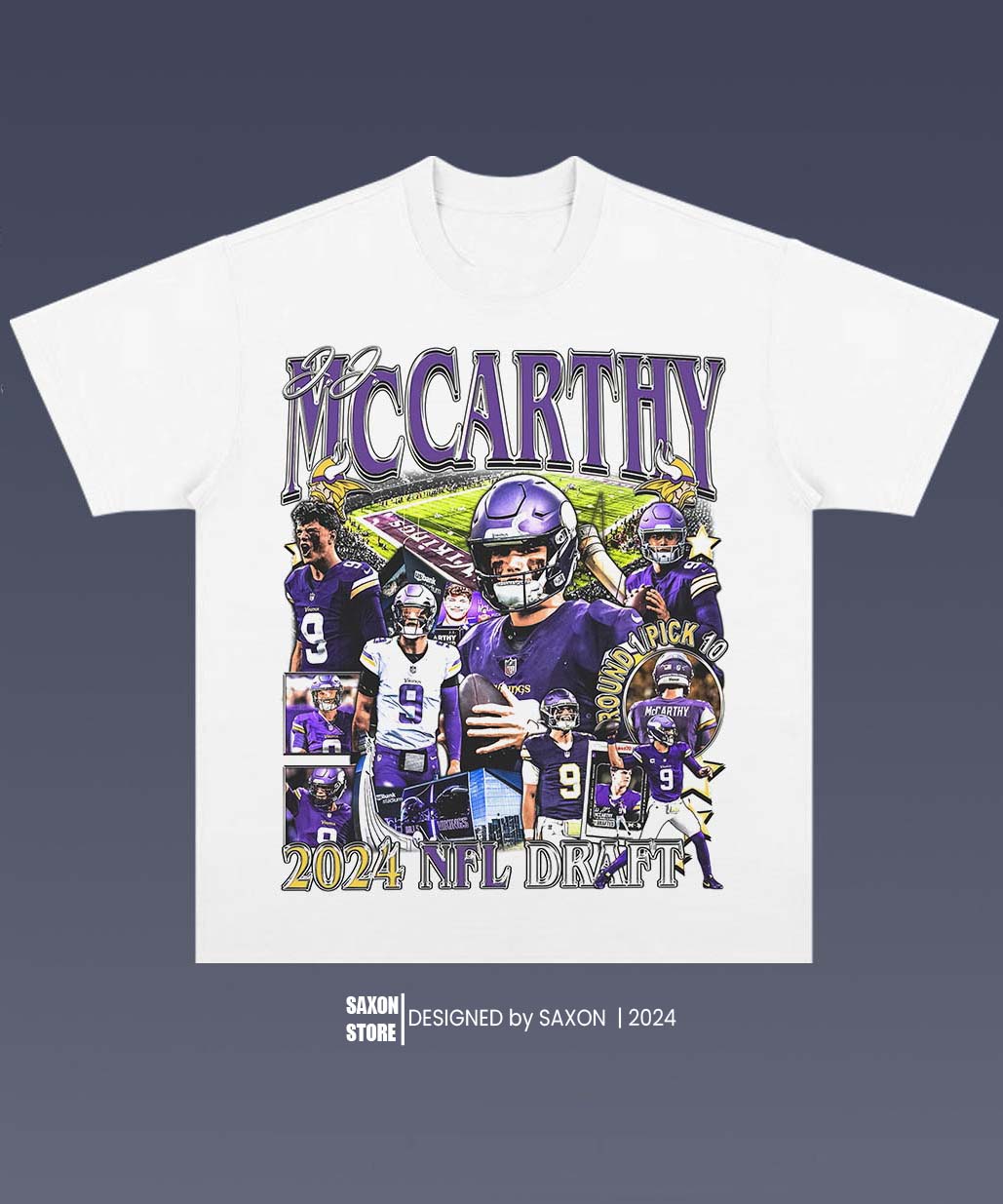 JJ MCCARTHY 1.0 TEE - AMERICAN FOOTBALL GRAPHIC TEE