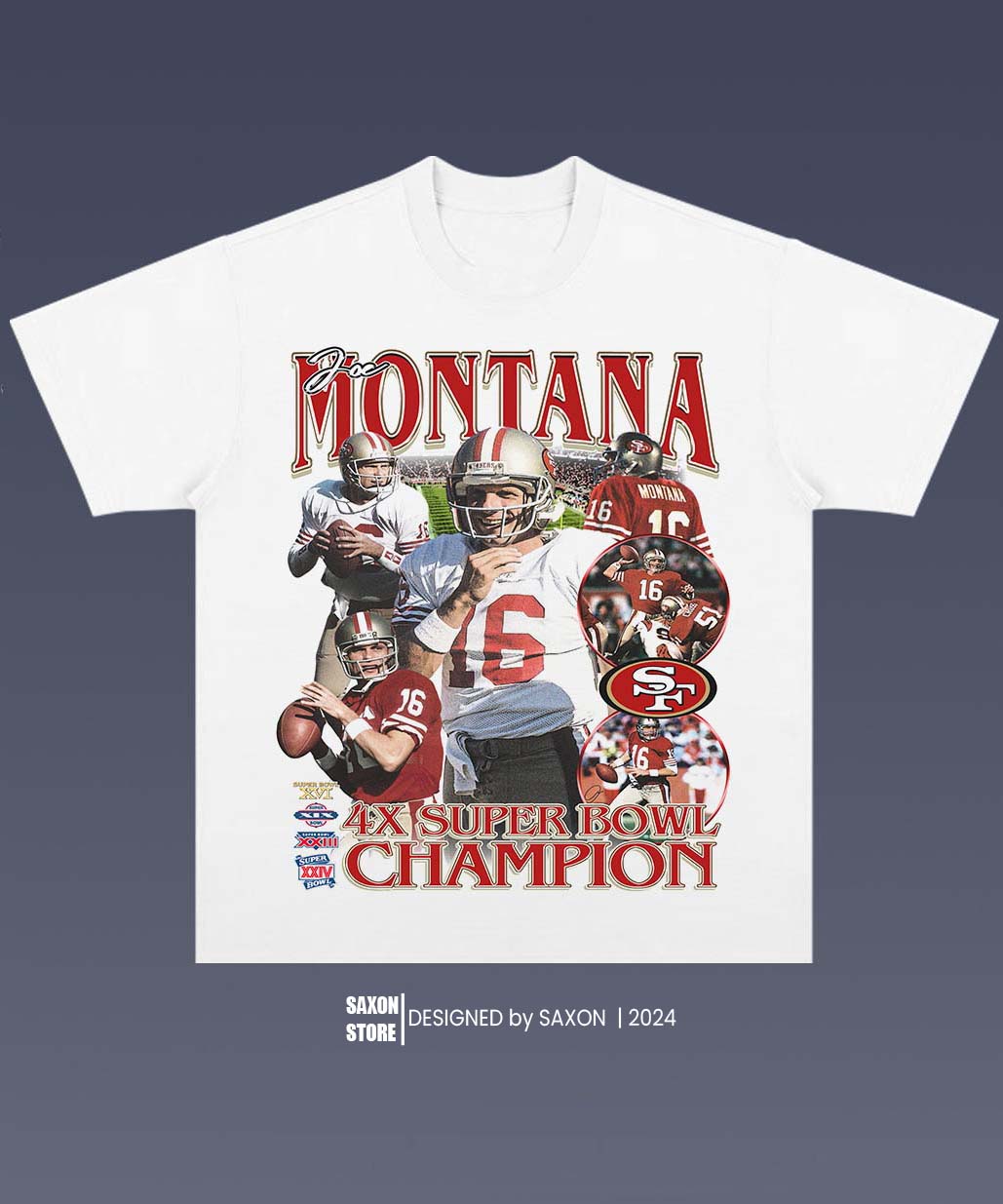 JOE MONTANA 1.0 TEE - AMERICAN FOOTBALL GRAPHIC TEE