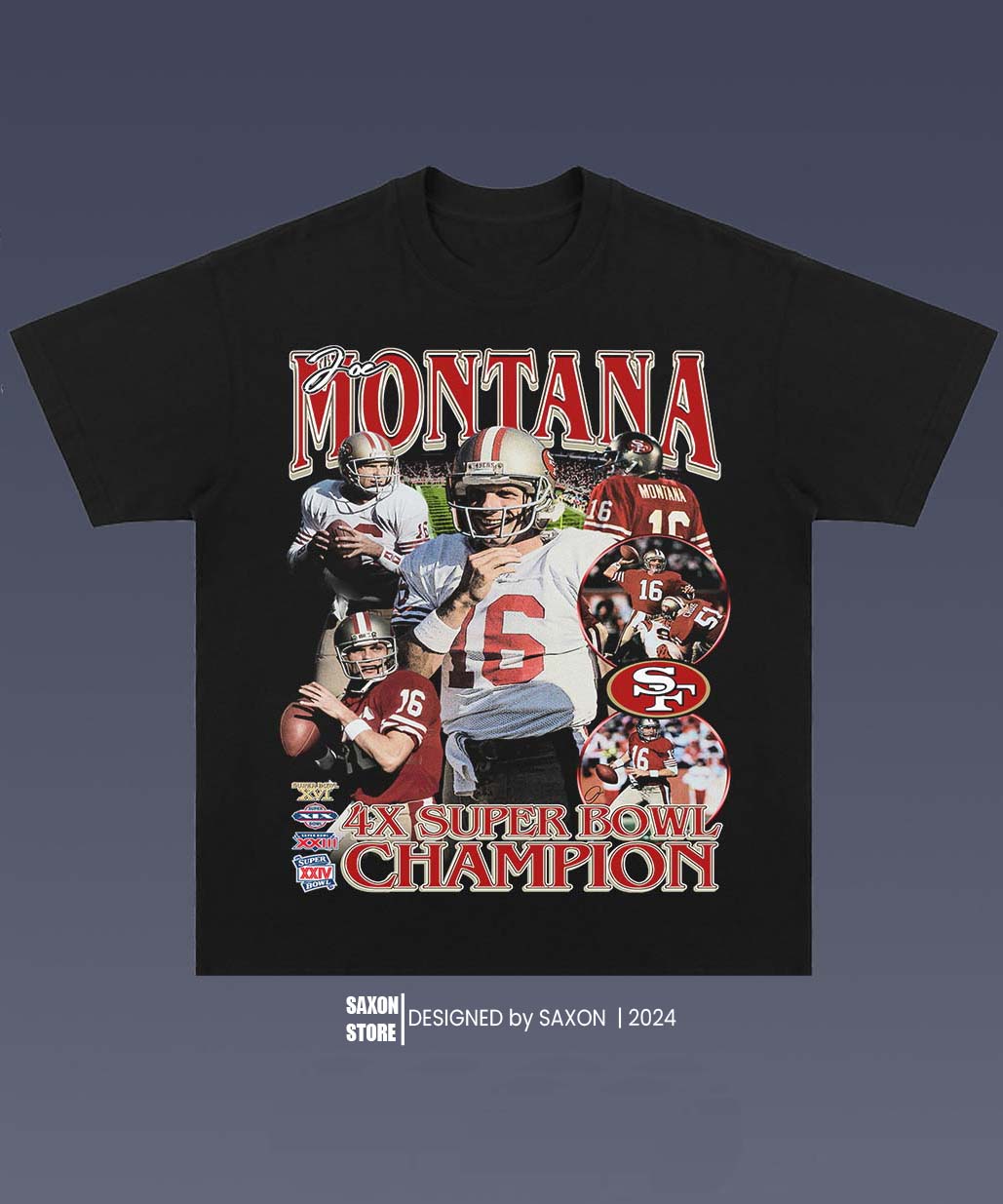 JOE MONTANA 1.0 TEE - AMERICAN FOOTBALL GRAPHIC TEE