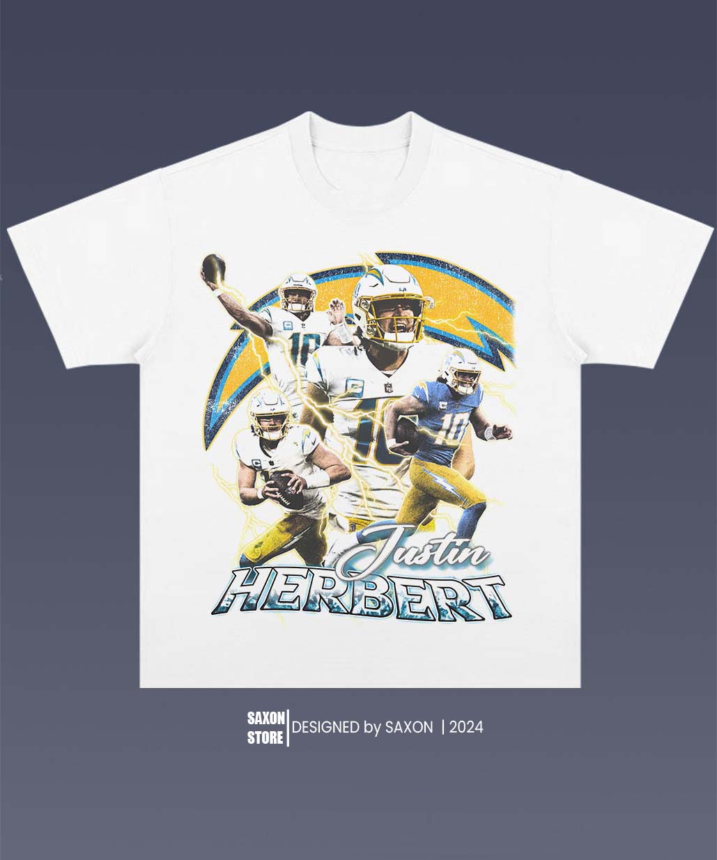JUSTIN HERBERT 1.0 TEE - AMERICAN FOOTBALL GRAPHIC TEE