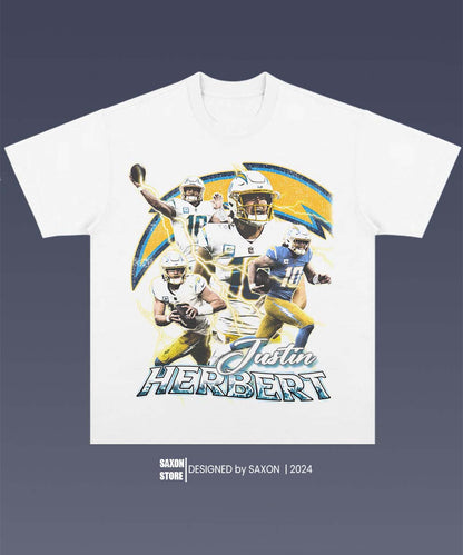 JUSTIN HERBERT 1.0 TEE - AMERICAN FOOTBALL GRAPHIC TEE