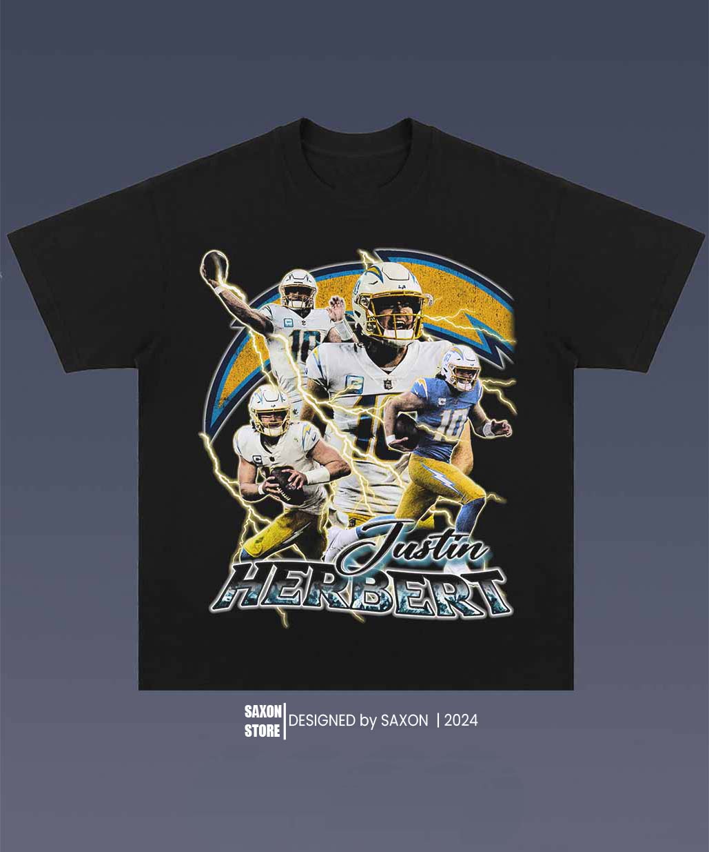JUSTIN HERBERT 1.0 TEE - AMERICAN FOOTBALL GRAPHIC TEE