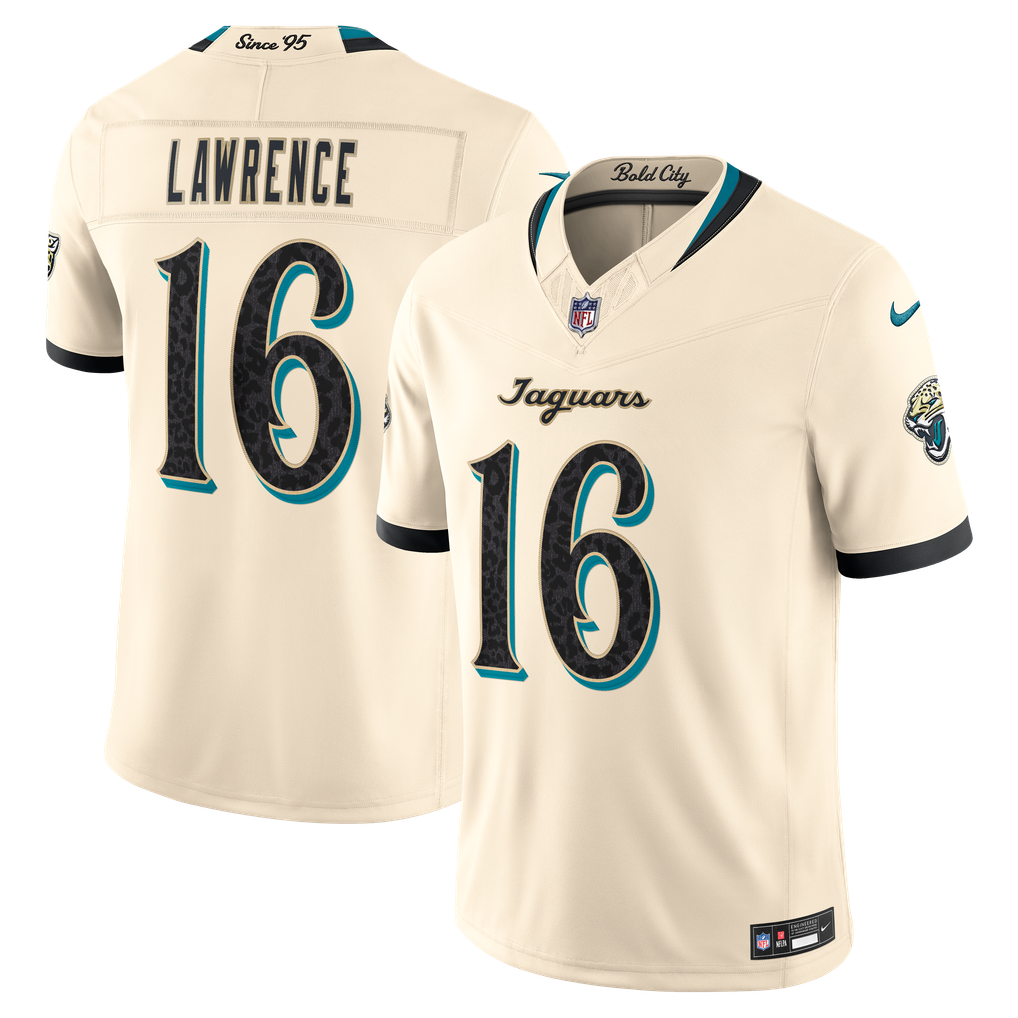 Jacksonville Jaguars 2026 Rivalries Collection Stitched Limited Jersey - Natural