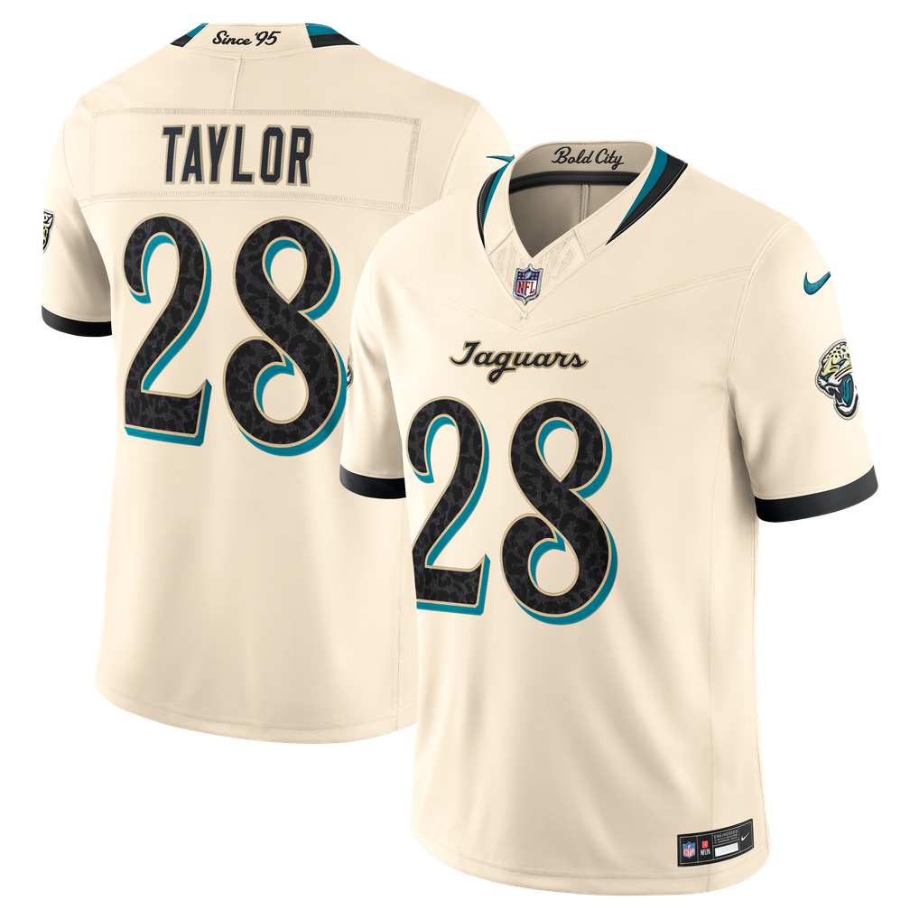 Jacksonville Jaguars 2026 Rivalries Collection Stitched Limited Jersey - Natural