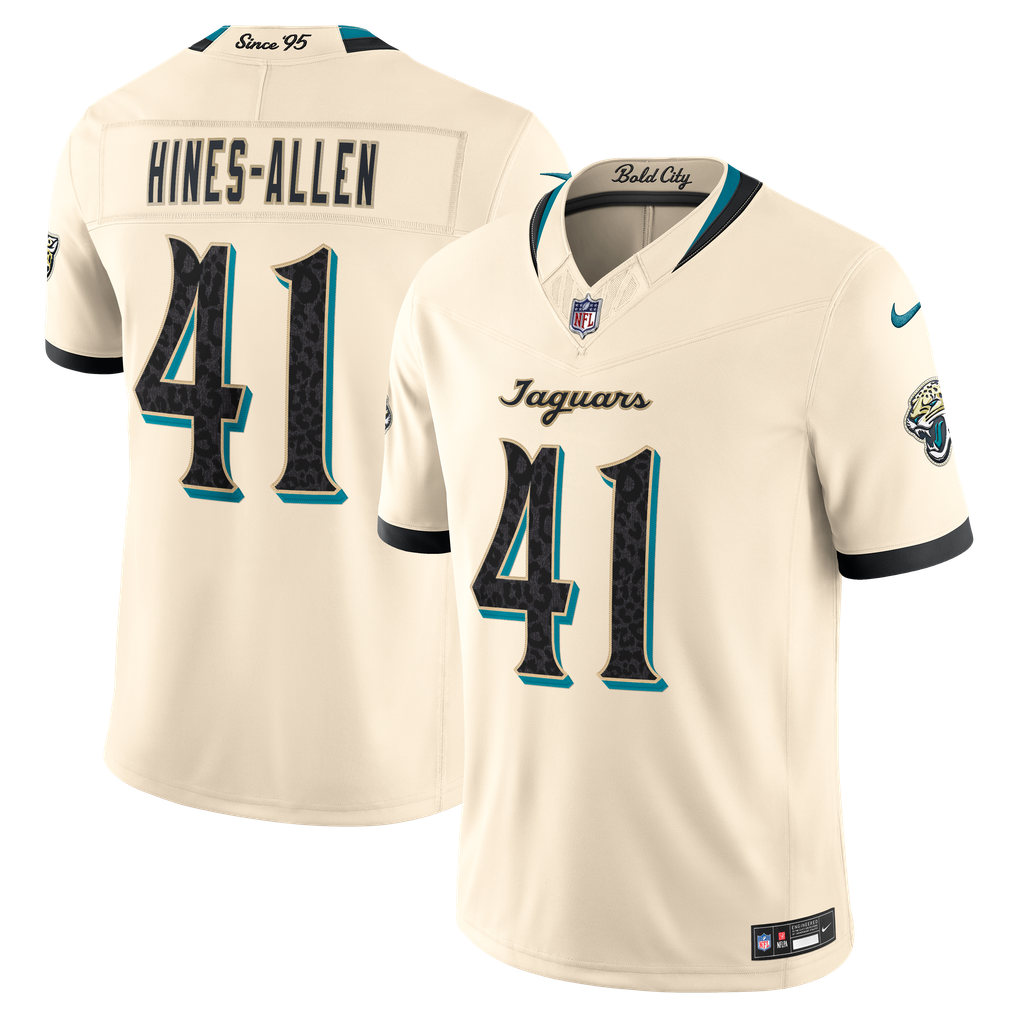 Jacksonville Jaguars 2026 Rivalries Collection Stitched Limited Jersey - Natural
