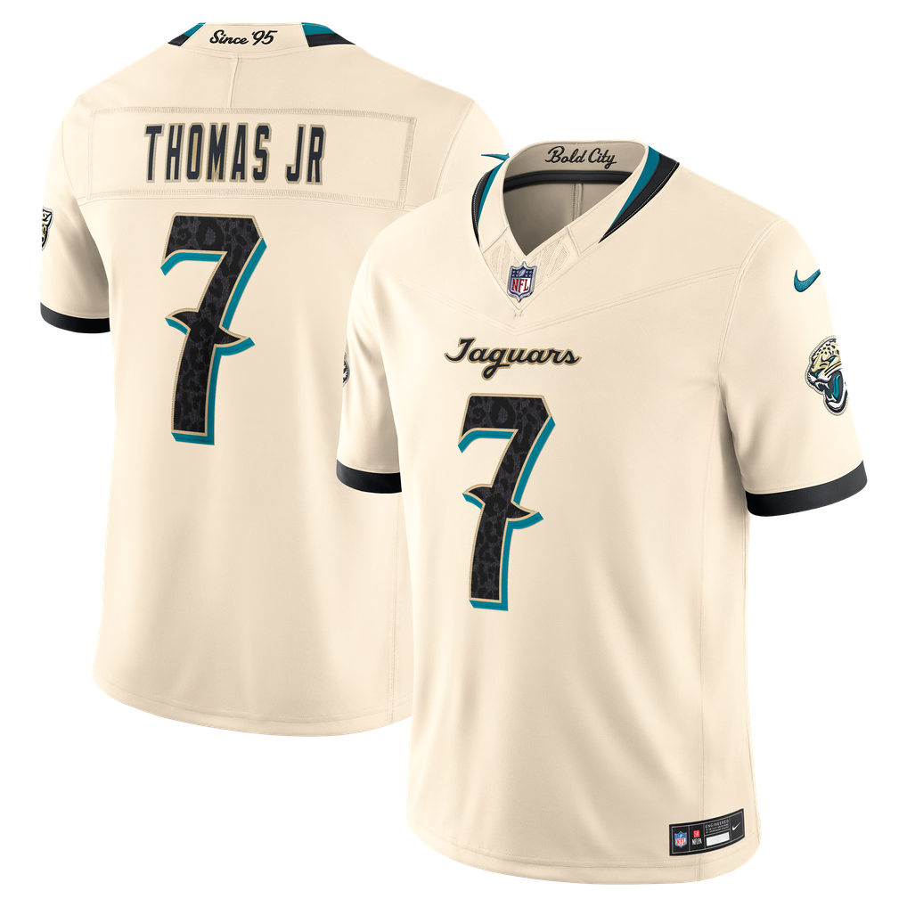 Jacksonville Jaguars 2026 Rivalries Collection Stitched Limited Jersey - Natural