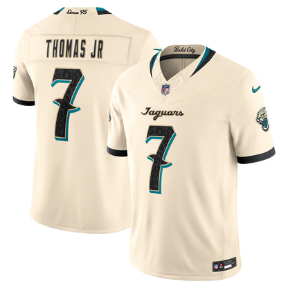Jacksonville Jaguars 2026 Rivalries Collection Stitched Limited Jersey - Natural