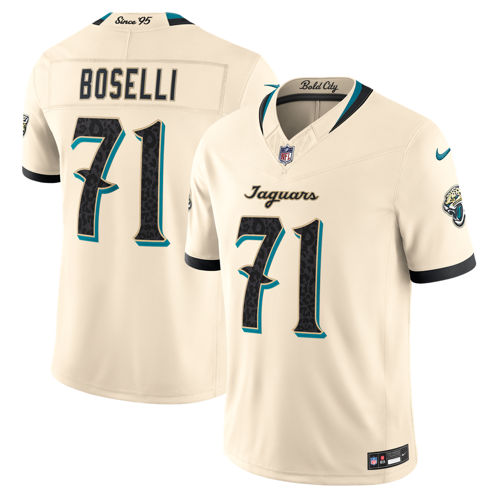 Jacksonville Jaguars 2026 Rivalries Collection Stitched Limited Jersey - Natural