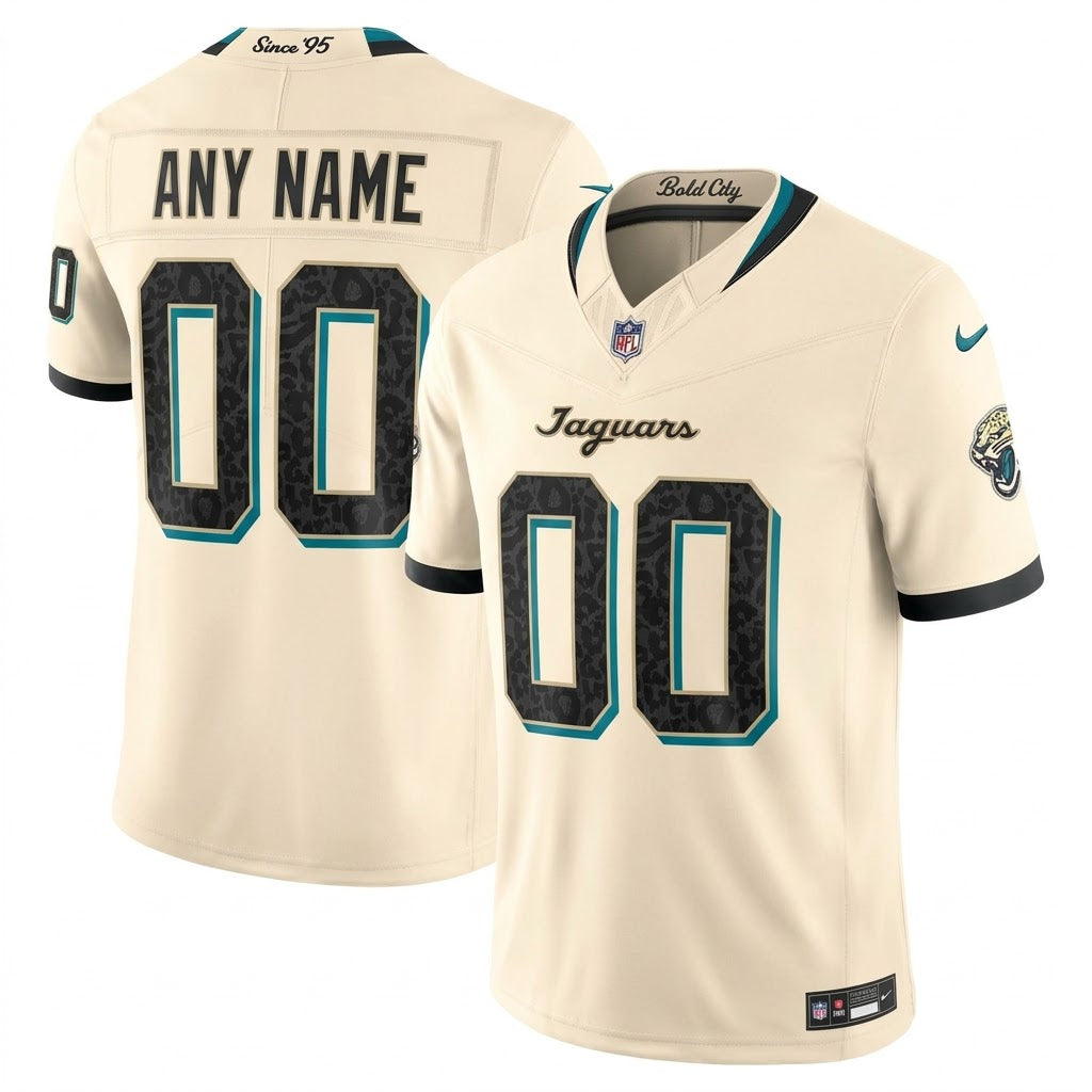Jacksonville Jaguars 2026 Rivalries Collection Stitched Limited Jersey - Natural