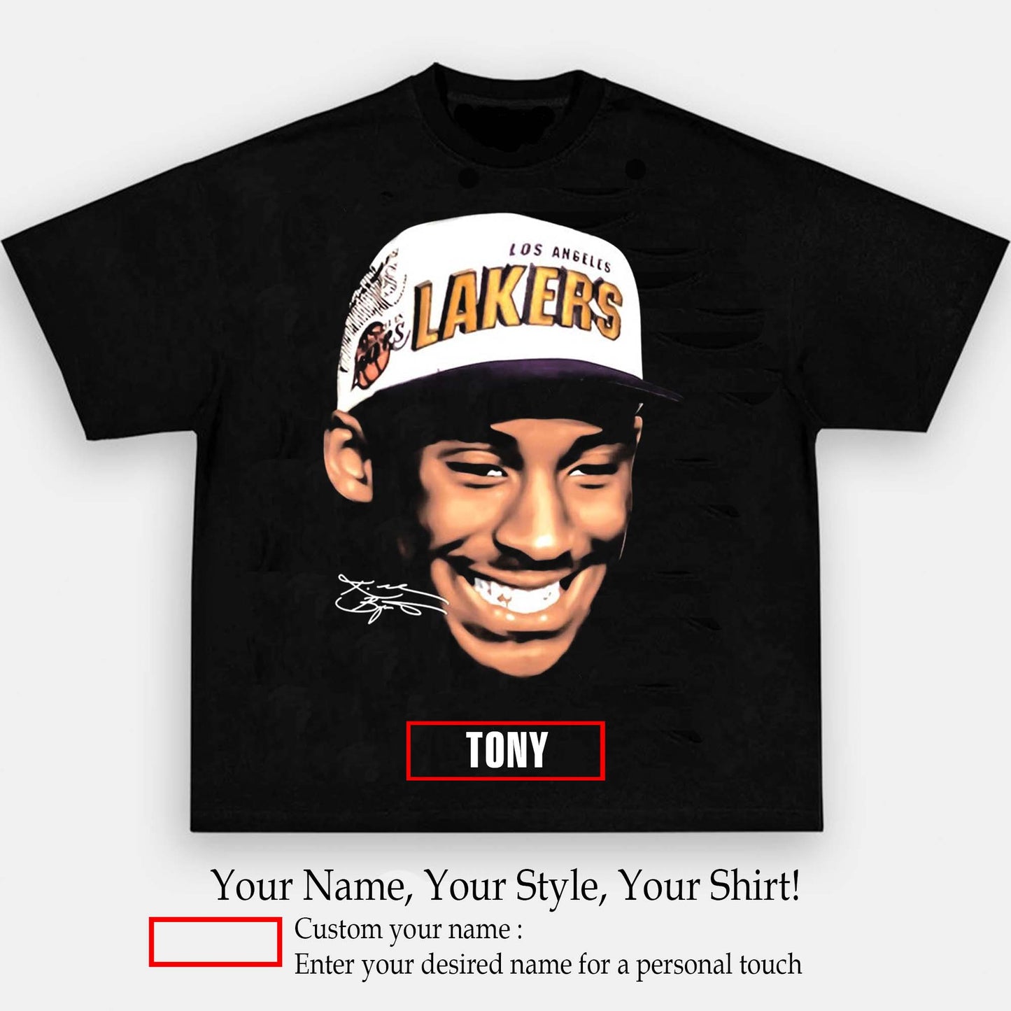 KOBE 3.99 BIG FACE GRAPHIC TEE | Personalize with Your Name