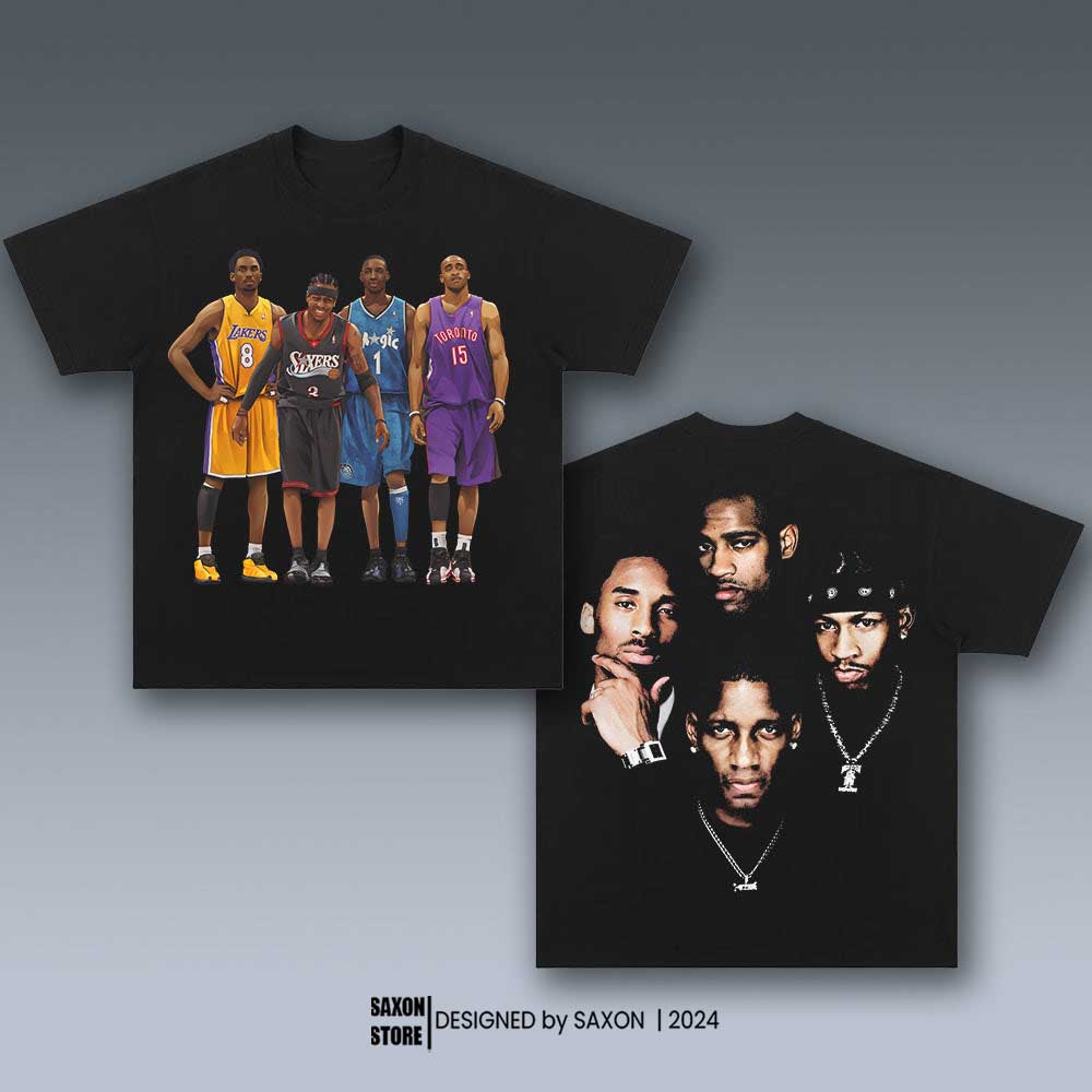 KOBE AND IVERSON AND TMAC AND CARTER GRAPHIC TEE