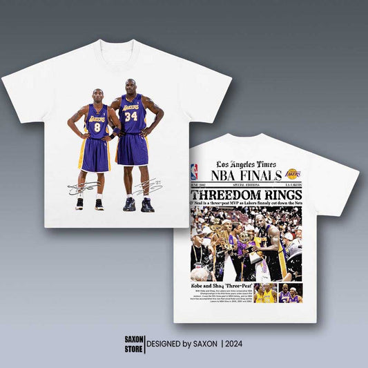 KOBE AND O'NEAL GRAPHIC TEE