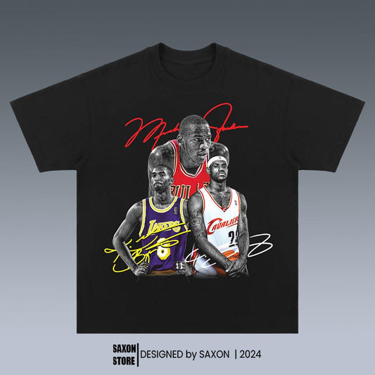 KOBE& MICHAEL JORDAN& LEBRON JAMES GRAPHIC TEE V1