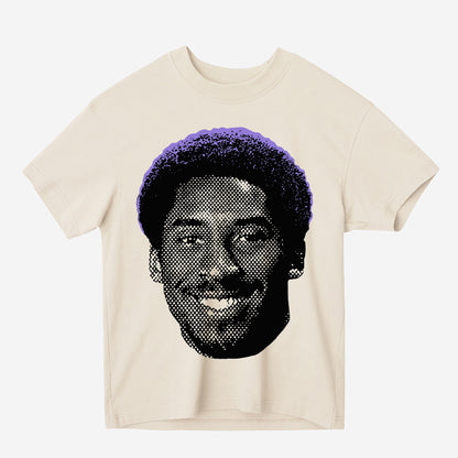 Kobe Bryant Afro Heavyweight Graphic Tee Shirt