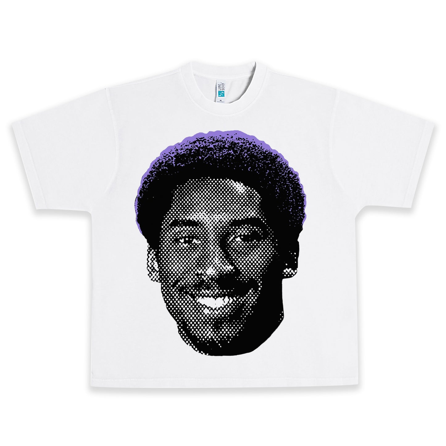 Kobe Bryant Afro Heavyweight Graphic Tee Shirt
