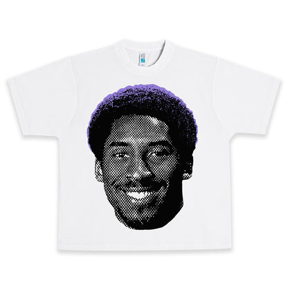 Kobe Bryant Afro Heavyweight Graphic Tee Shirt
