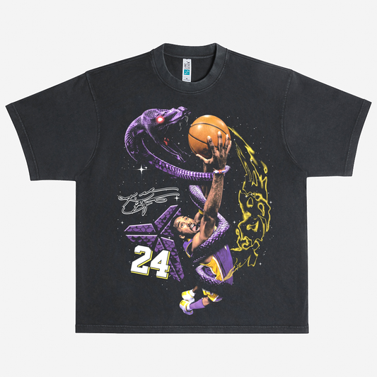 Kobe Bryant Black Mamba Heavyweight Graphic Tee Shirt