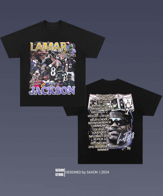 LAMAR JACKSON 1.0 TEE - AMERICAN FOOTBALL GRAPHIC TEE