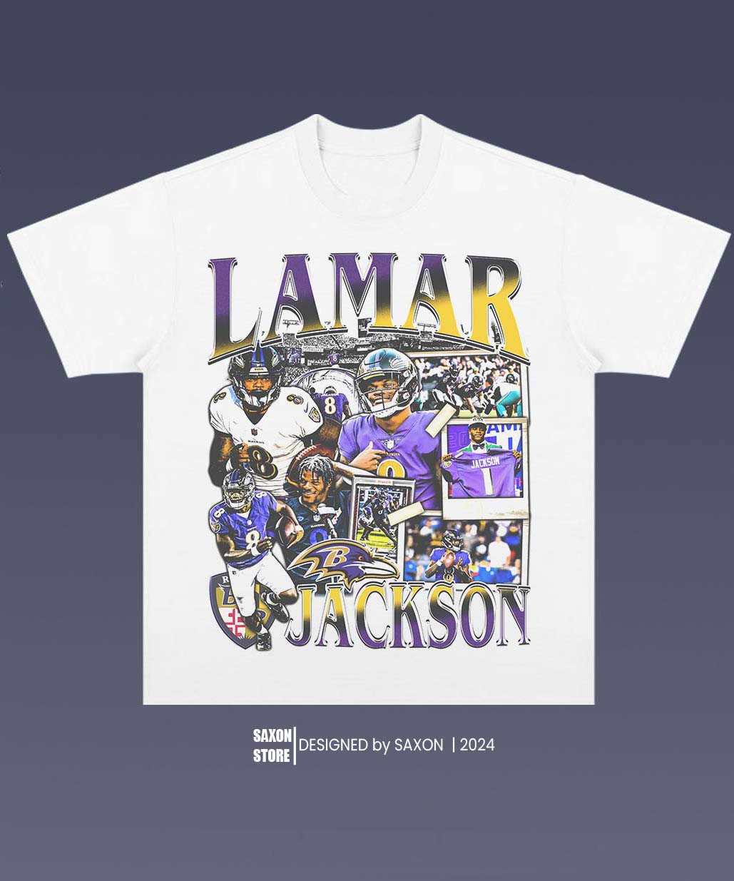 LAMAR JACKSON 1.1 TEE - AMERICAN FOOTBALL GRAPHIC TEE