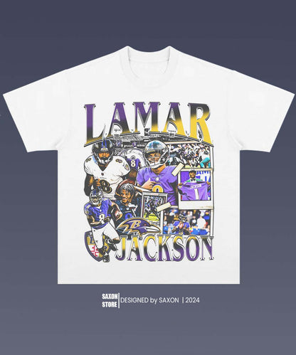 LAMAR JACKSON 1.1 TEE - AMERICAN FOOTBALL GRAPHIC TEE