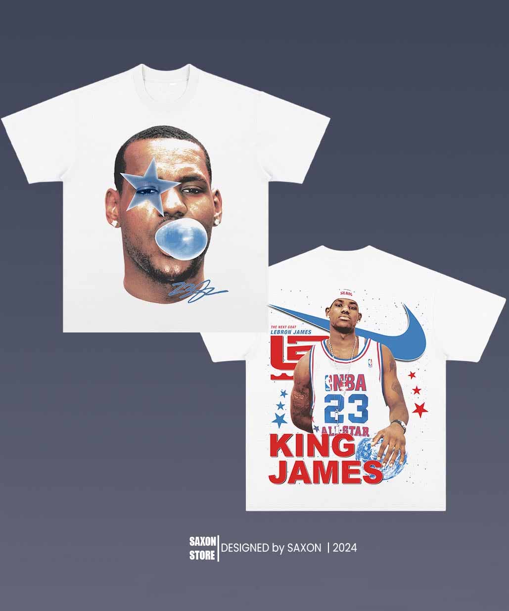 LEBRON JAMES BIG FACE GRAPHIC TEE