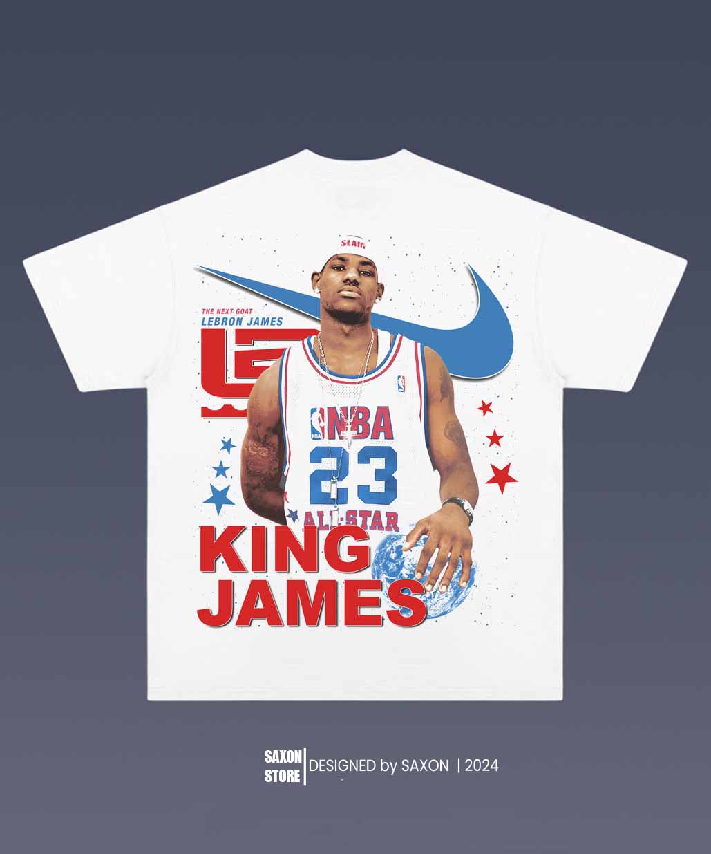 LEBRON JAMES BIG FACE GRAPHIC TEE