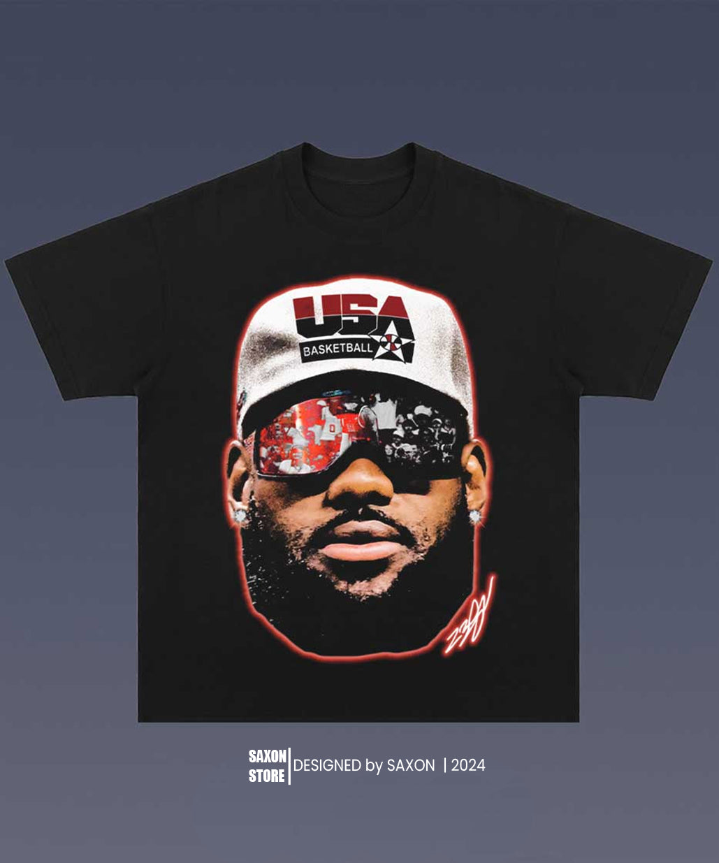 LEBRON JAMES TEE 10.34 BIG FACE GRAPHIC TEE
