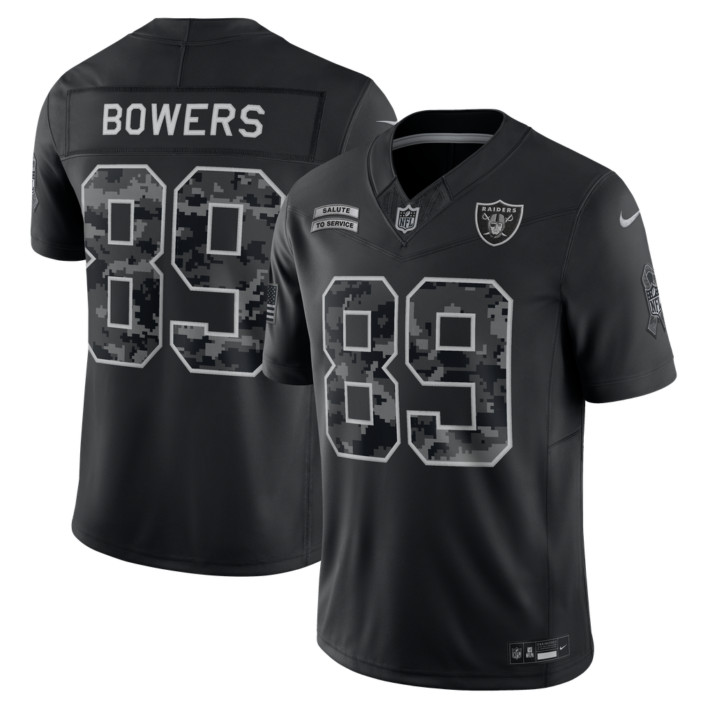 Las Vegas Raiders 2026 Salute to Service Stitched Limited Jersey - Black