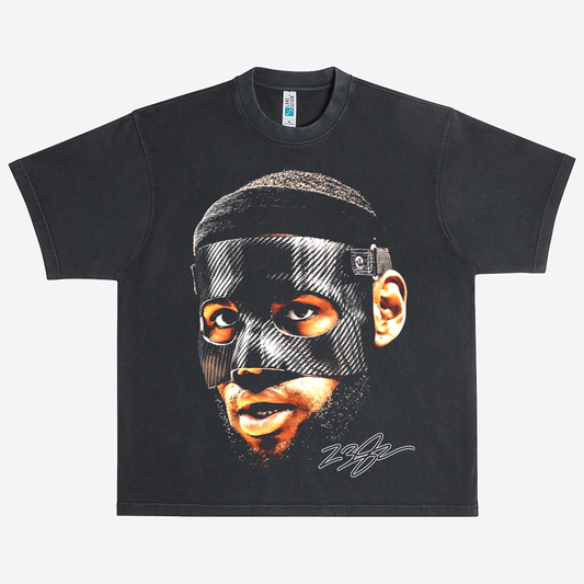 LeBron James Masked Heavyweight Graphic Tee Shirt