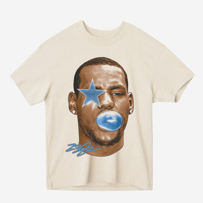 Lebron James Bubble Gum Heavyweight Graphic Tee Shirt