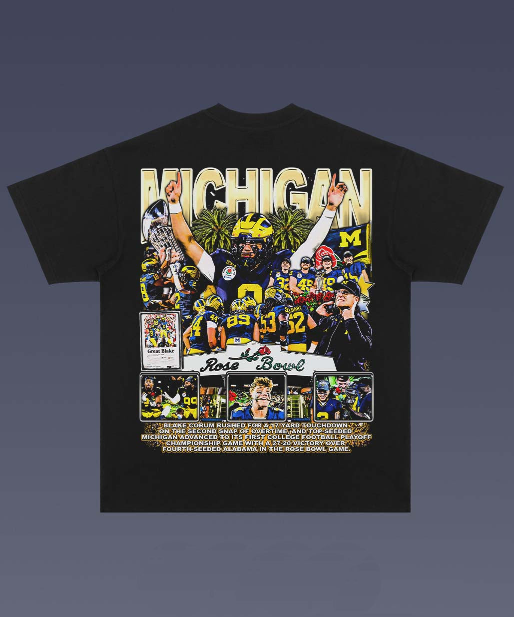 MICHIGAN - ROSE BOWL 1.0 TEE