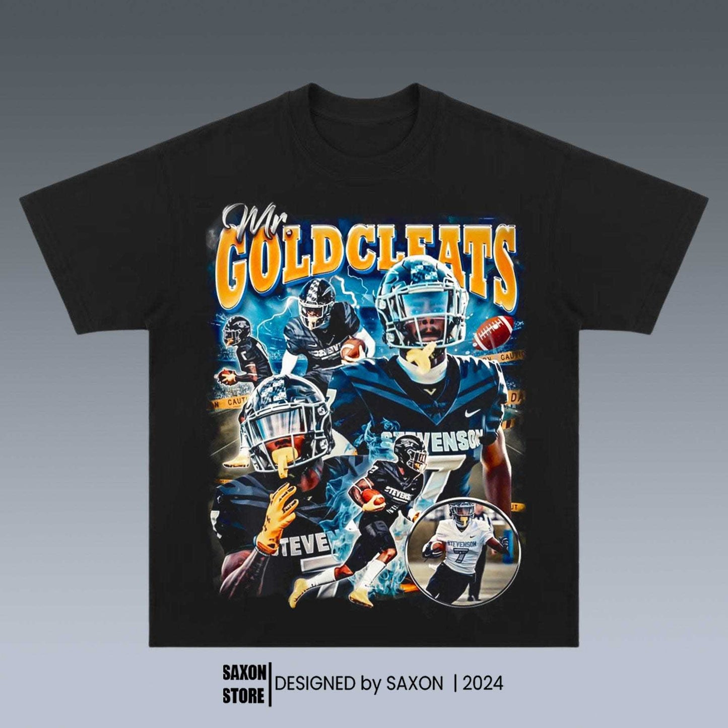 MR GOLD CLEATS GRAPHIC TEE