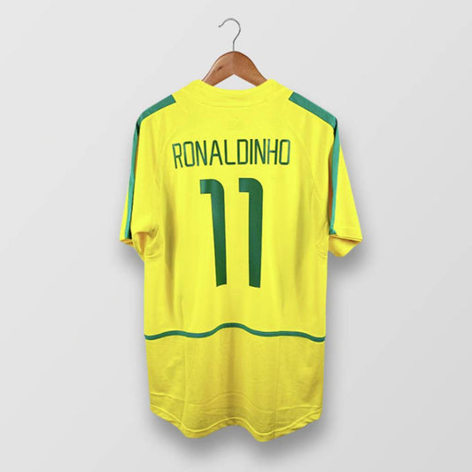 Ronaldinho Brazil Home Jersey 2002