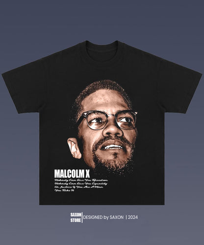 Malcolm X 1.7 BIG FACE GRAPHIC TEE