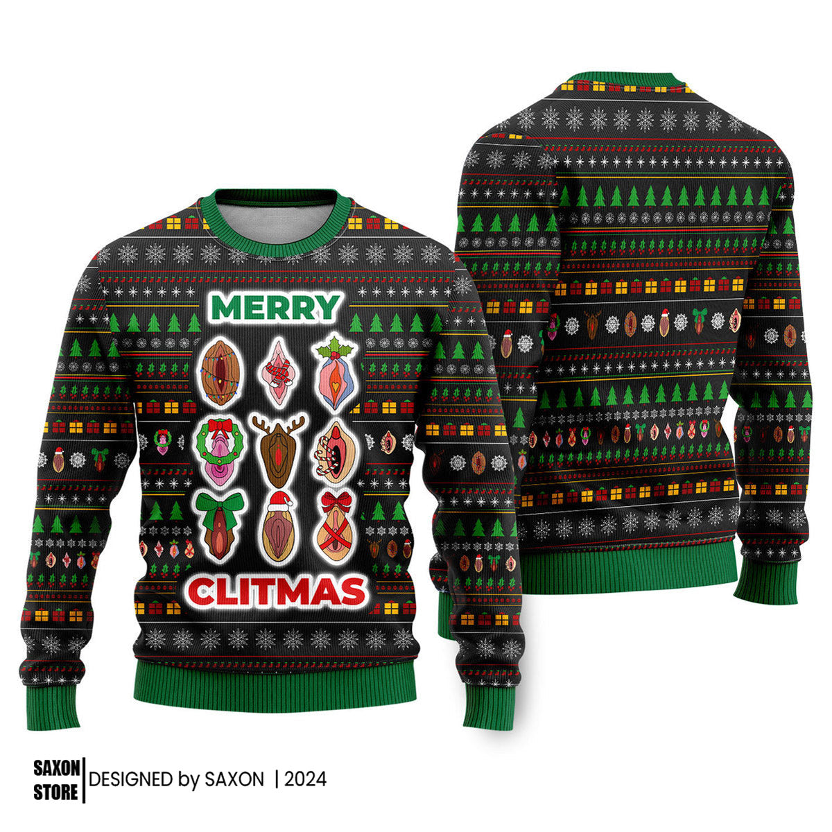 Merry Clitmas Funny Ugly Christmas Sweater