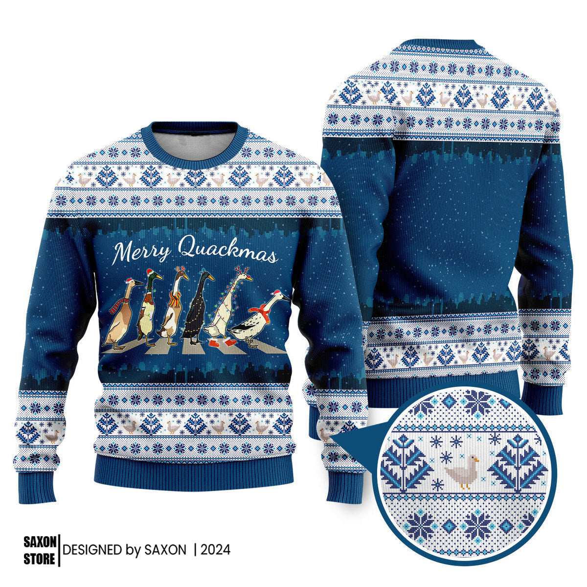 Merry Quackmass Funny Ugly Christmas Sweater