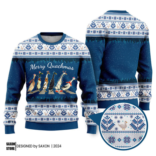 Merry Quackmass Funny Ugly Christmas Sweater
