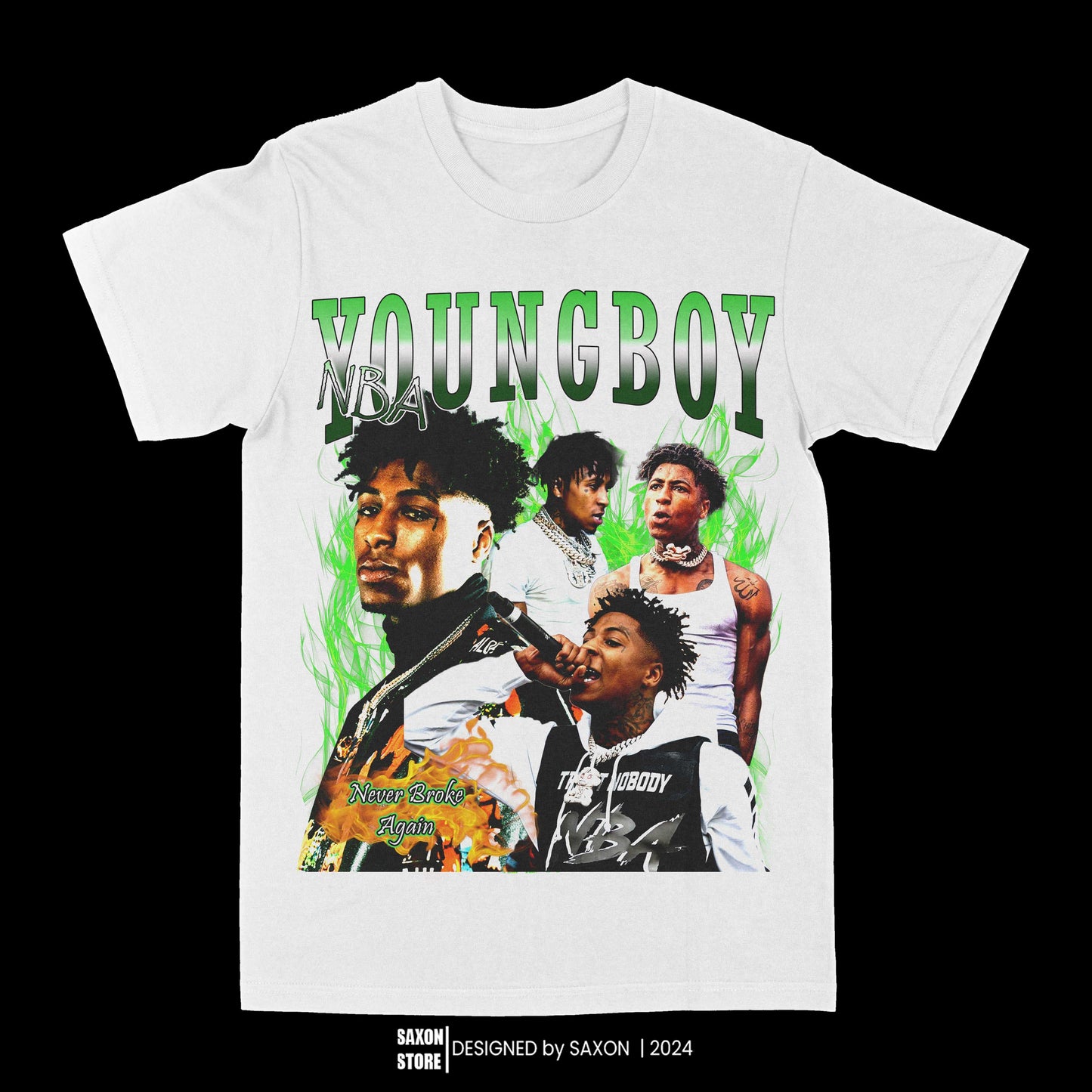 NBA Youngboy Green Graphic Tee
