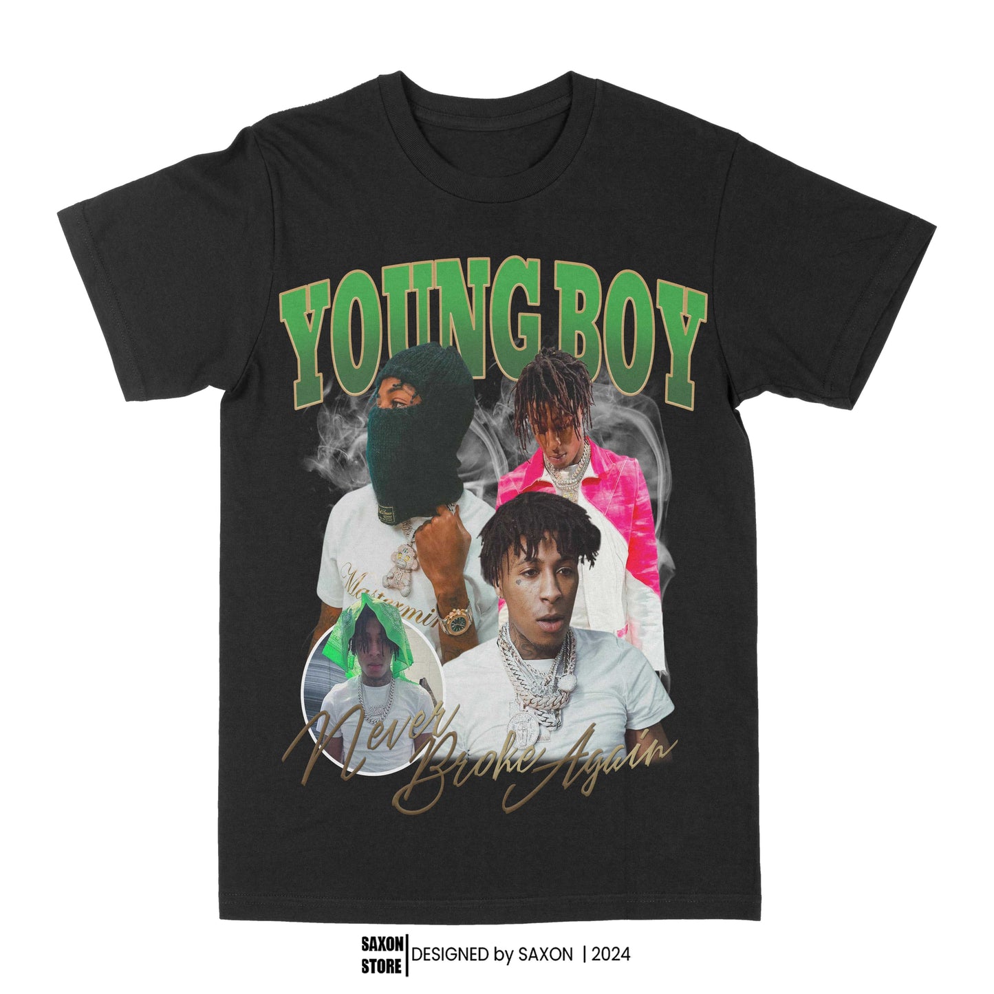 NBA Youngboy "Masked Up" Graphic Tee