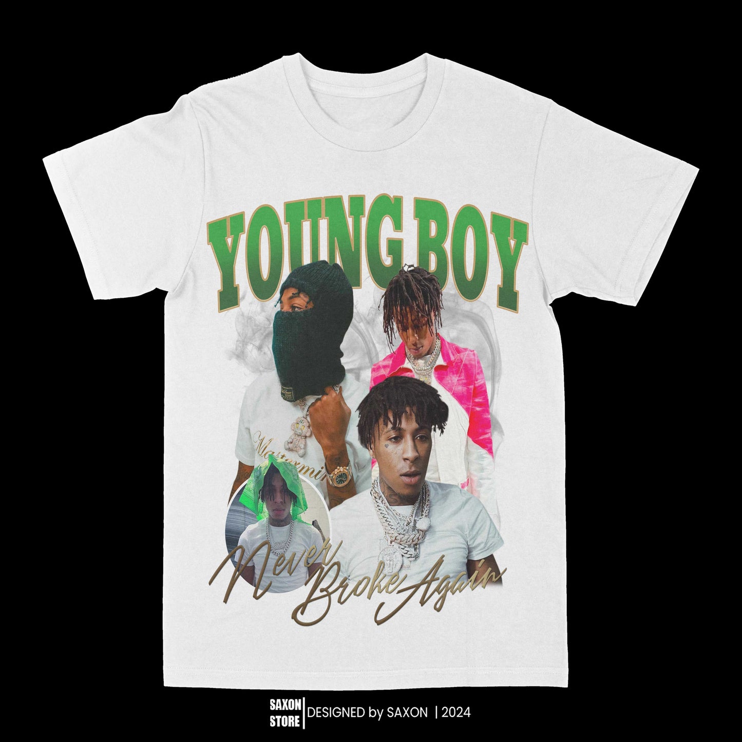 NBA Youngboy "Masked Up" Graphic Tee