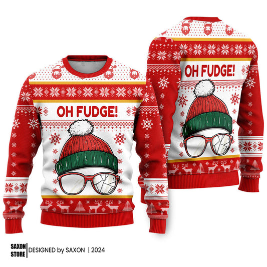 Oh Fudge! Funny Ugly Christmas Sweater