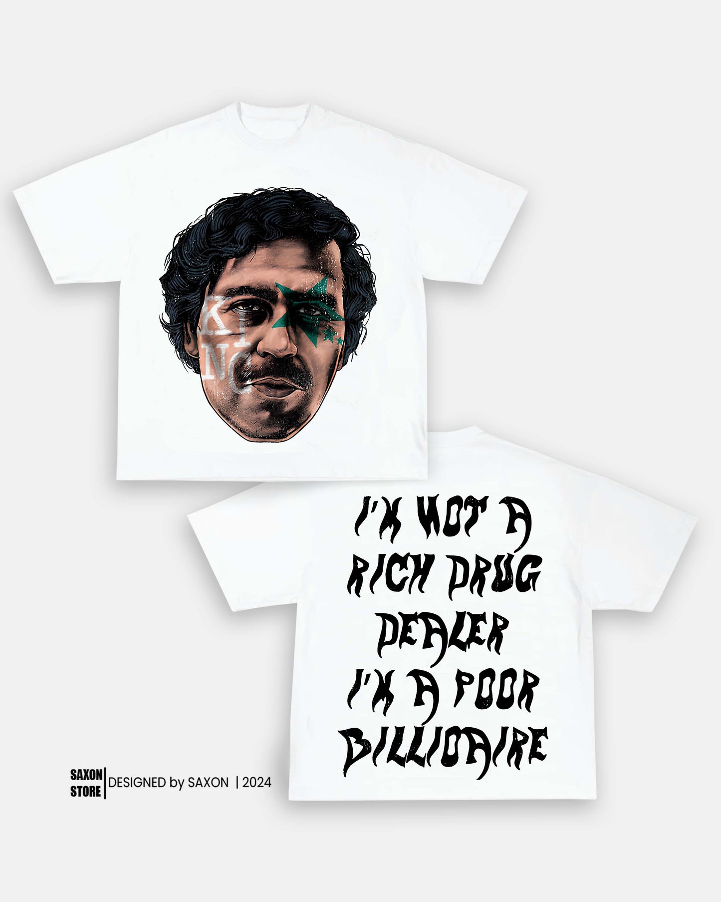 Pablo Escobar 1.1 BIG FACE GRAPHIC TEE